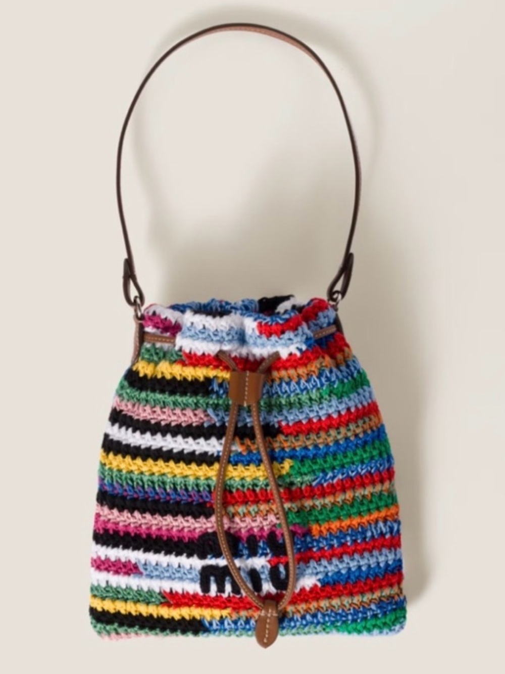 Miu Miu Crochet Bucket Bag - Picture 3 of 9